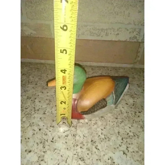 Vtg Mallard Duck Ceramic Porcelain Duck Decoy Cottagecore Farmhouse - Picture 7 of 8